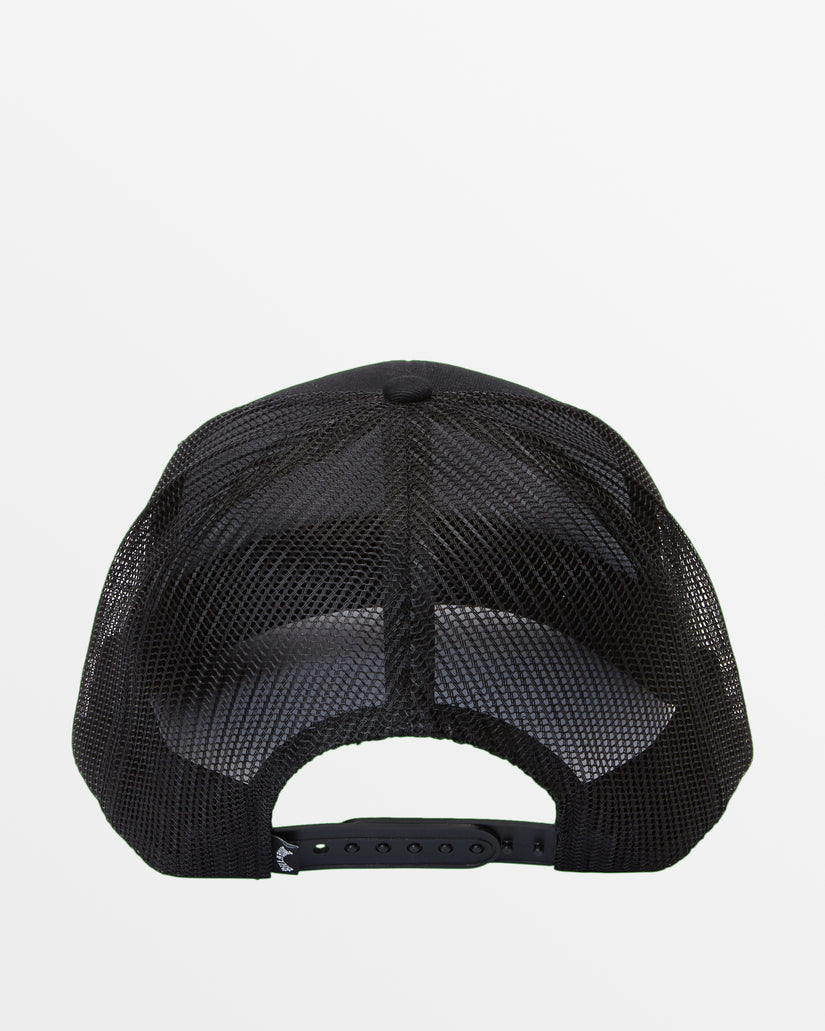 Walled Trucker Hat - Black