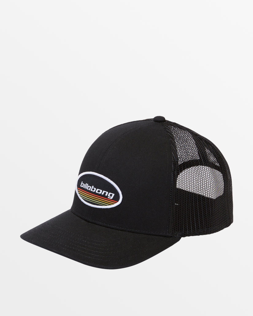 Walled Trucker Hat - Black