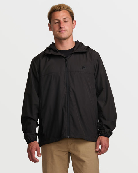 A/Div Transport Windbreaker Jacket - Black | Billabong