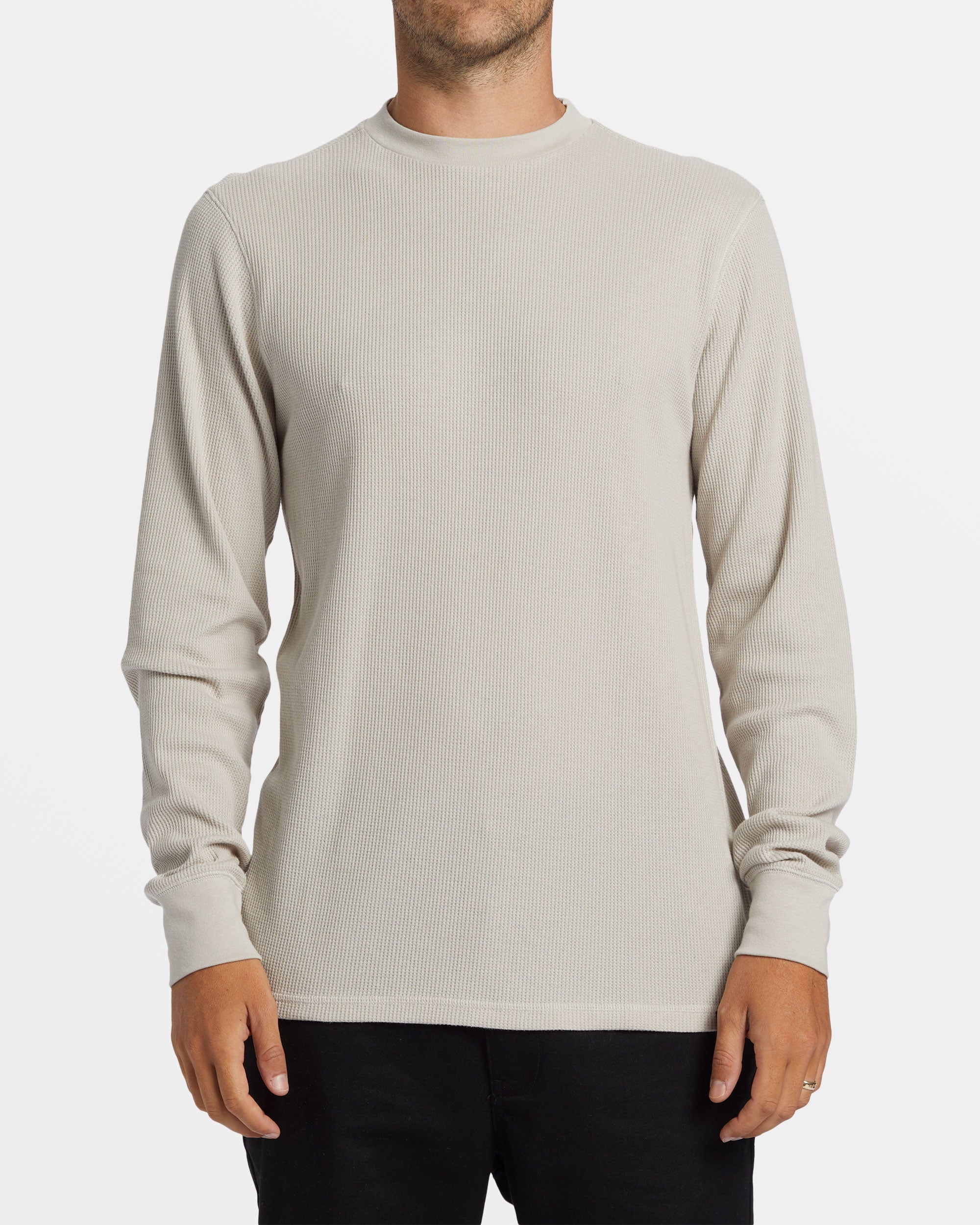 mens white thermal top