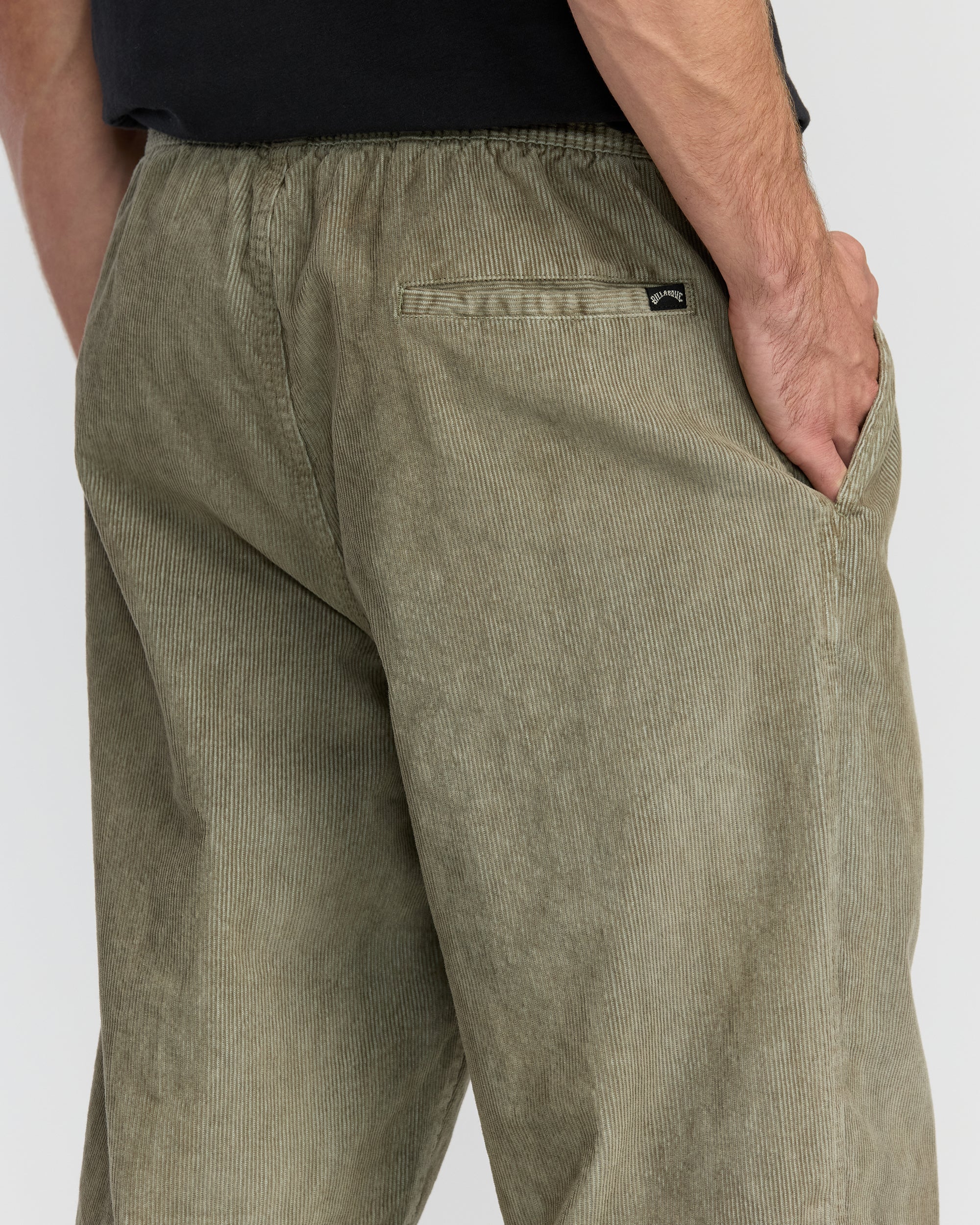 Larry Elastic Waist Corduroy Pants - Green Ash – Billabong
