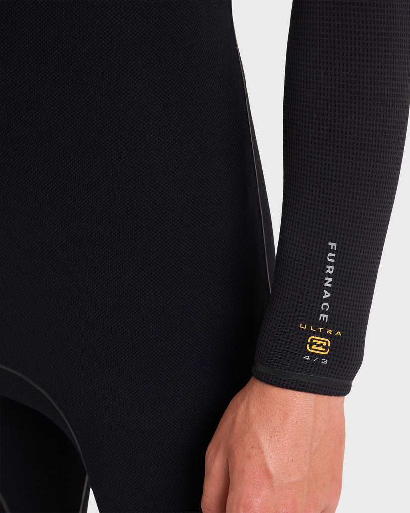 4/3mm Furnace Ultra Gullwing Hooded Full Wetsuit - Black