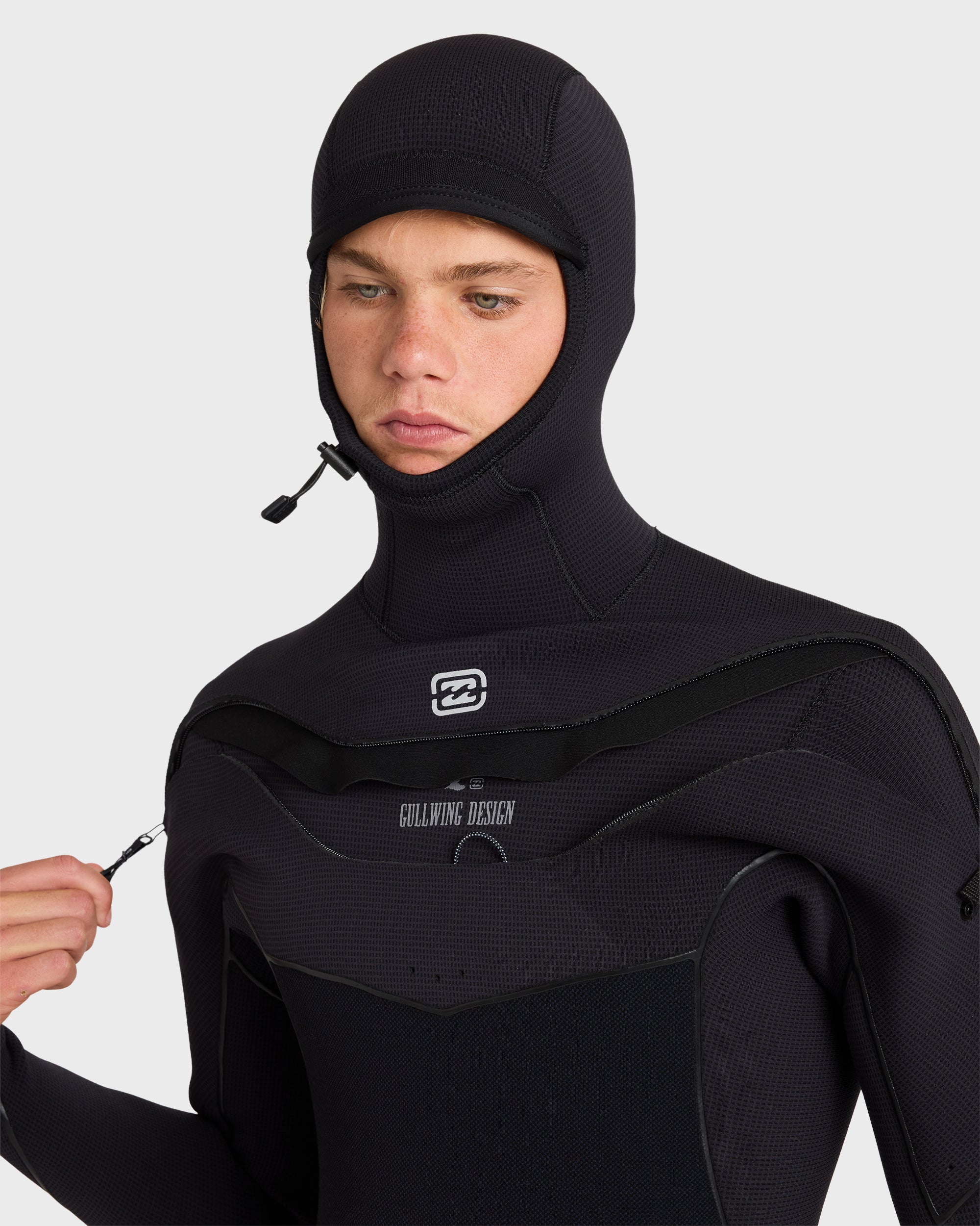 4/3mm Furnace Ultra Gullwing Hooded Full Wetsuit - Black – Billabong