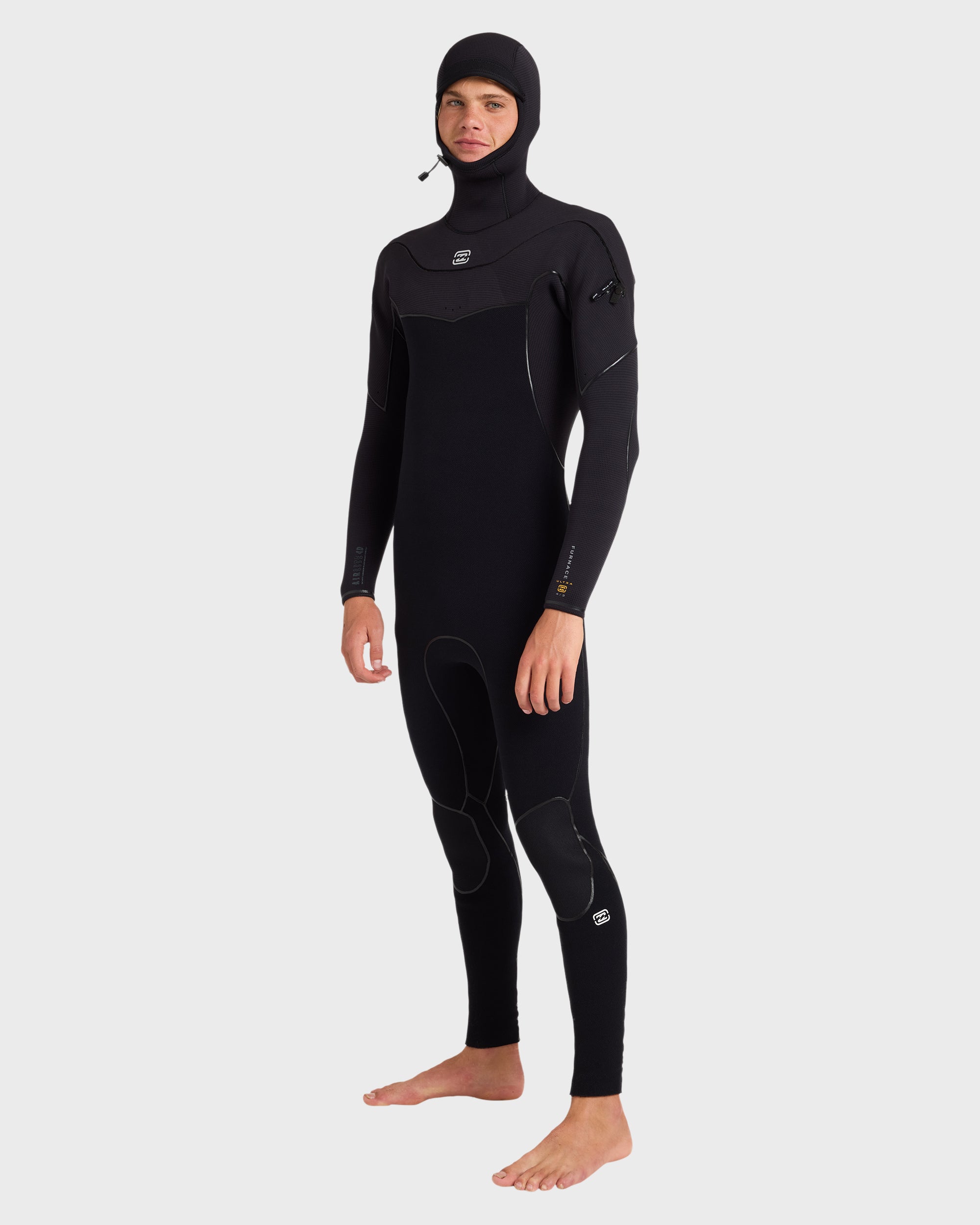 4/3mm Furnace Ultra Gullwing Hooded Full Wetsuit - Black | Billabong