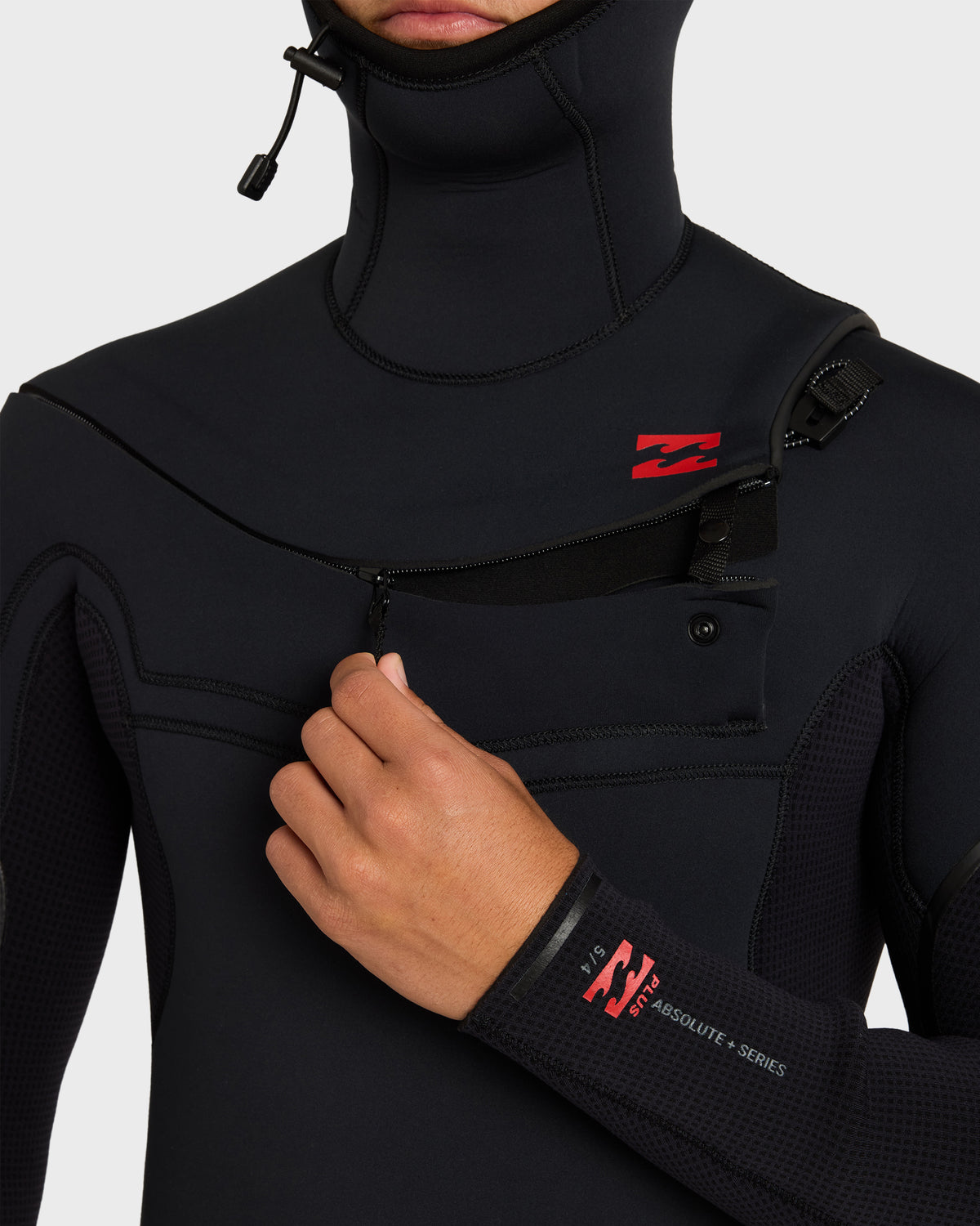 5/4mm-Absolute-Ultra-GBS-Hooded-Chest-Zip-Full-Wetsuit-Black-10