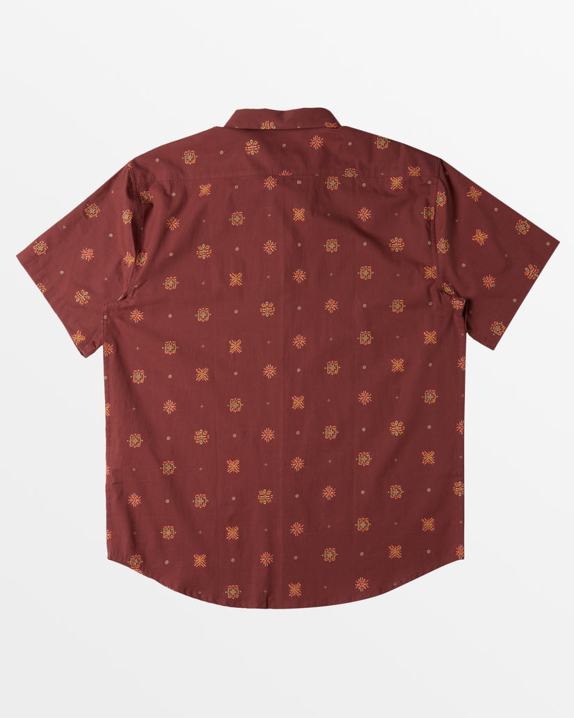 Sundays Mini Short Sleeve Shirt - Dusty Red