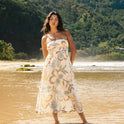 In The Sky Midi Dress - Whitecap