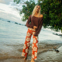 Free Fall Printed Twill Pants - Sedona