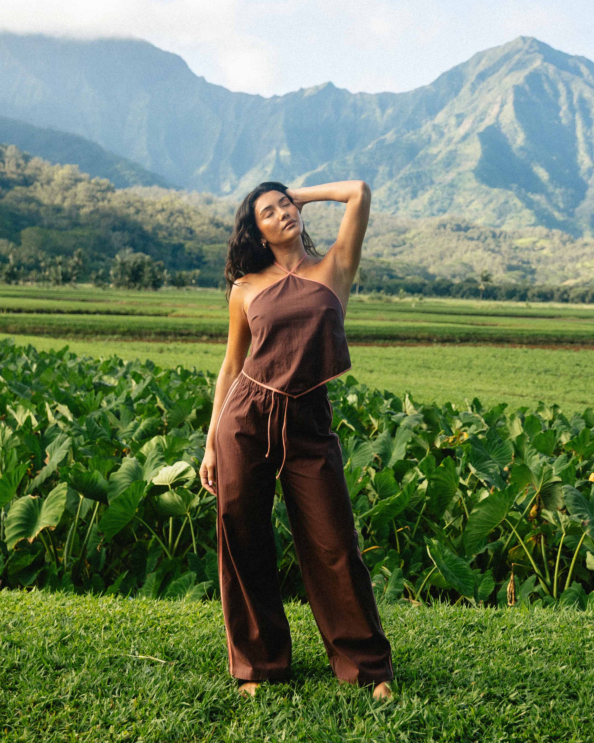 Double Take Elastic Waist Pants - Teak | Billabong