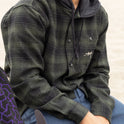 Baja Sur Flannel Shirt - Black