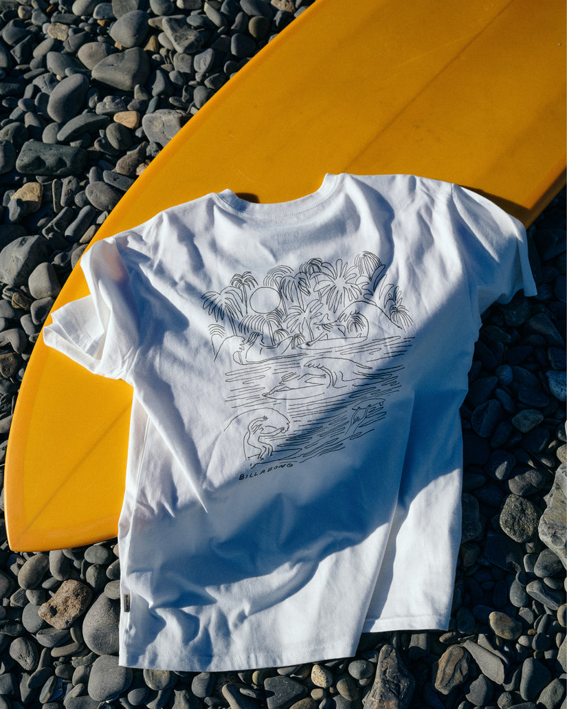 Scenes Regular Short Sleeve T-Shirt - Off White
