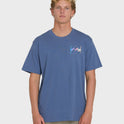 Crayon Wave Premium Short Sleeve T-Shirt - Blue Horizon