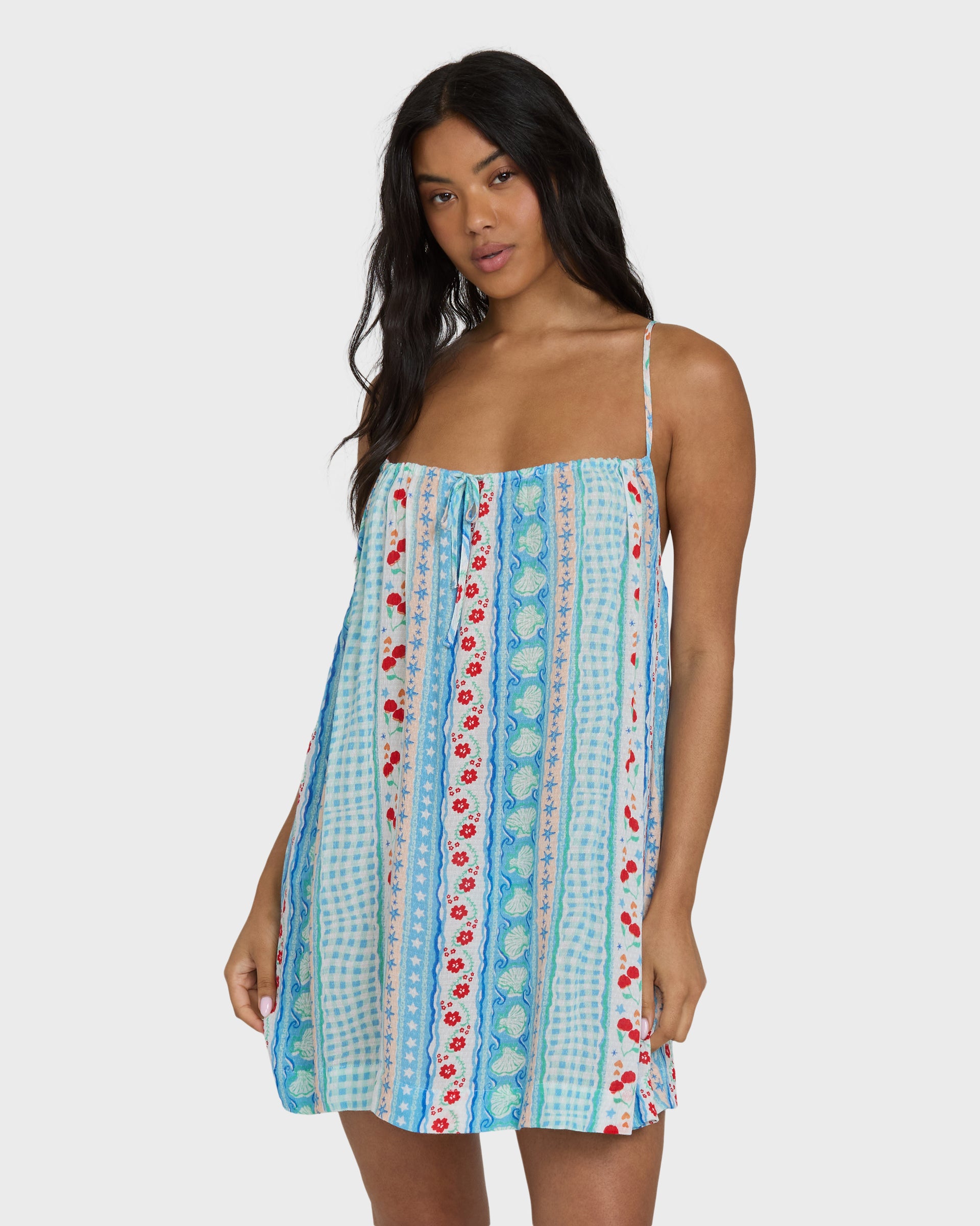 Beach Song Printed Cover-Up - Dream Blue