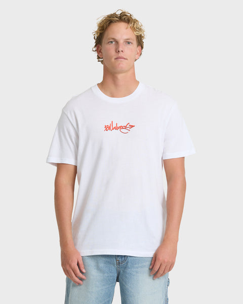Occys Point Premium Short Sleeve Cotton T-Shirt - White | Billabong