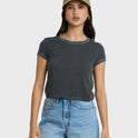 Daily T Short Sleeve Knit T-Shirt - Black Sands