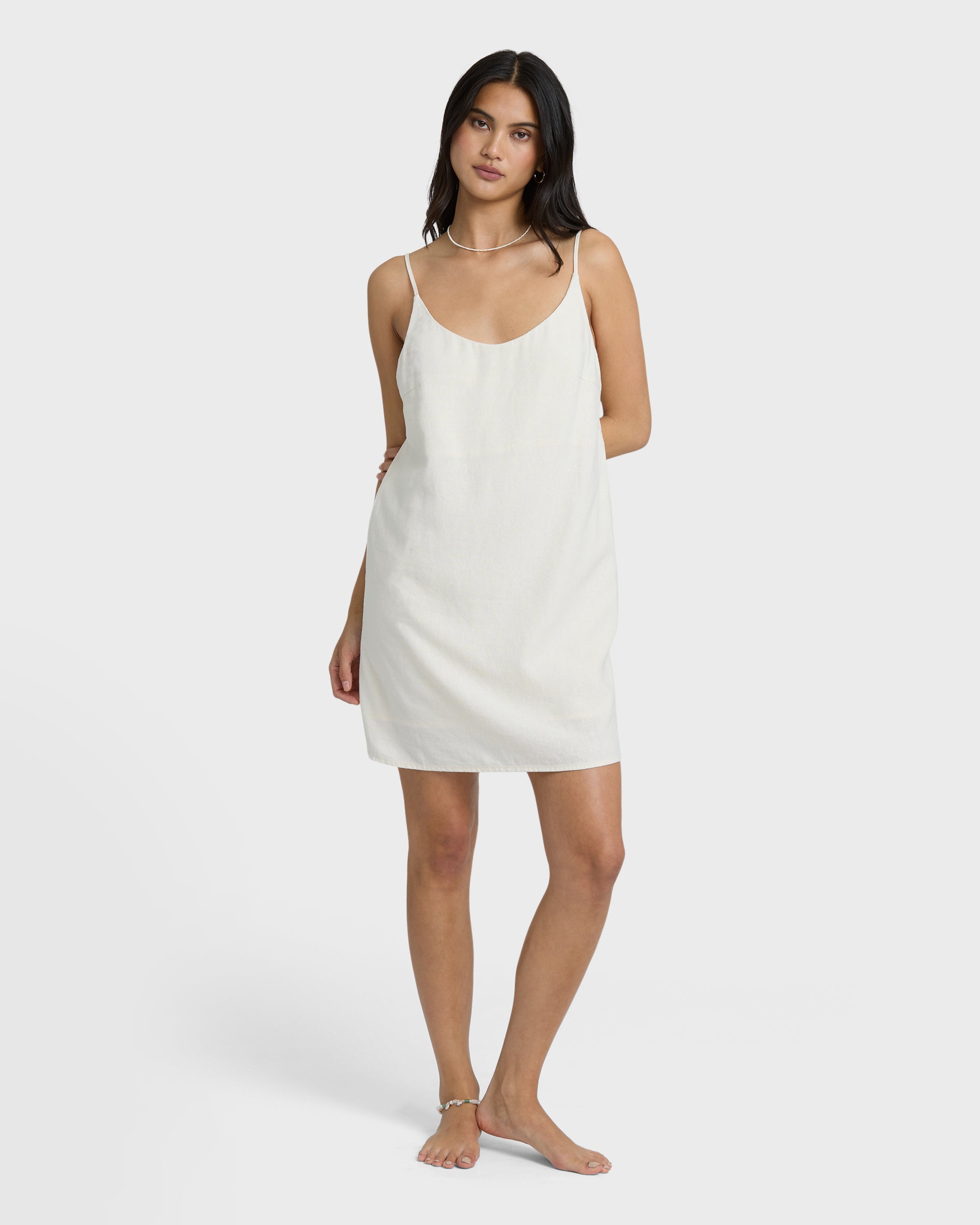 billabong sandy beach dress Billabong Women's Beach Song Solid Mini Dress