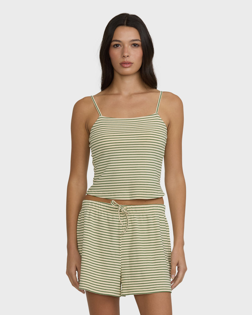Easy-Livin-Knit-Shorts-Army-Green-1