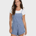 Wild Pursuit Overall Romper - Blue Smoke