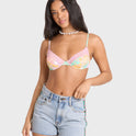 Sling Trim Denim Shorts - Alda Blue