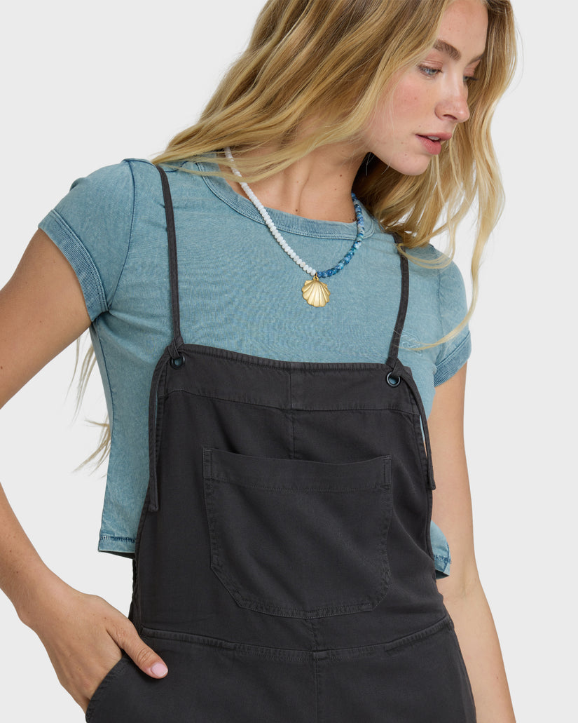 Wild Pursuit Romper - Off Black