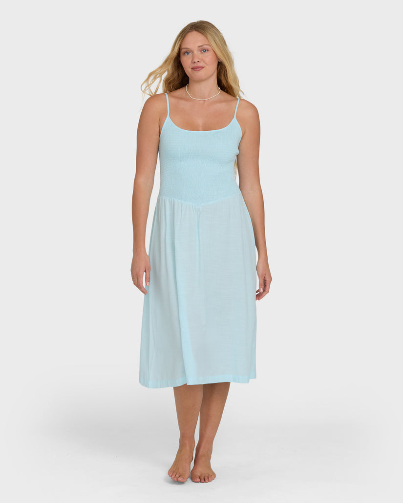 cove midi dress Cupshe La Jolla Cove Tropical Midi Dress - Blue