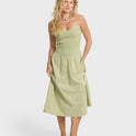 Hidden Cove Midi Dress - Smoke Green