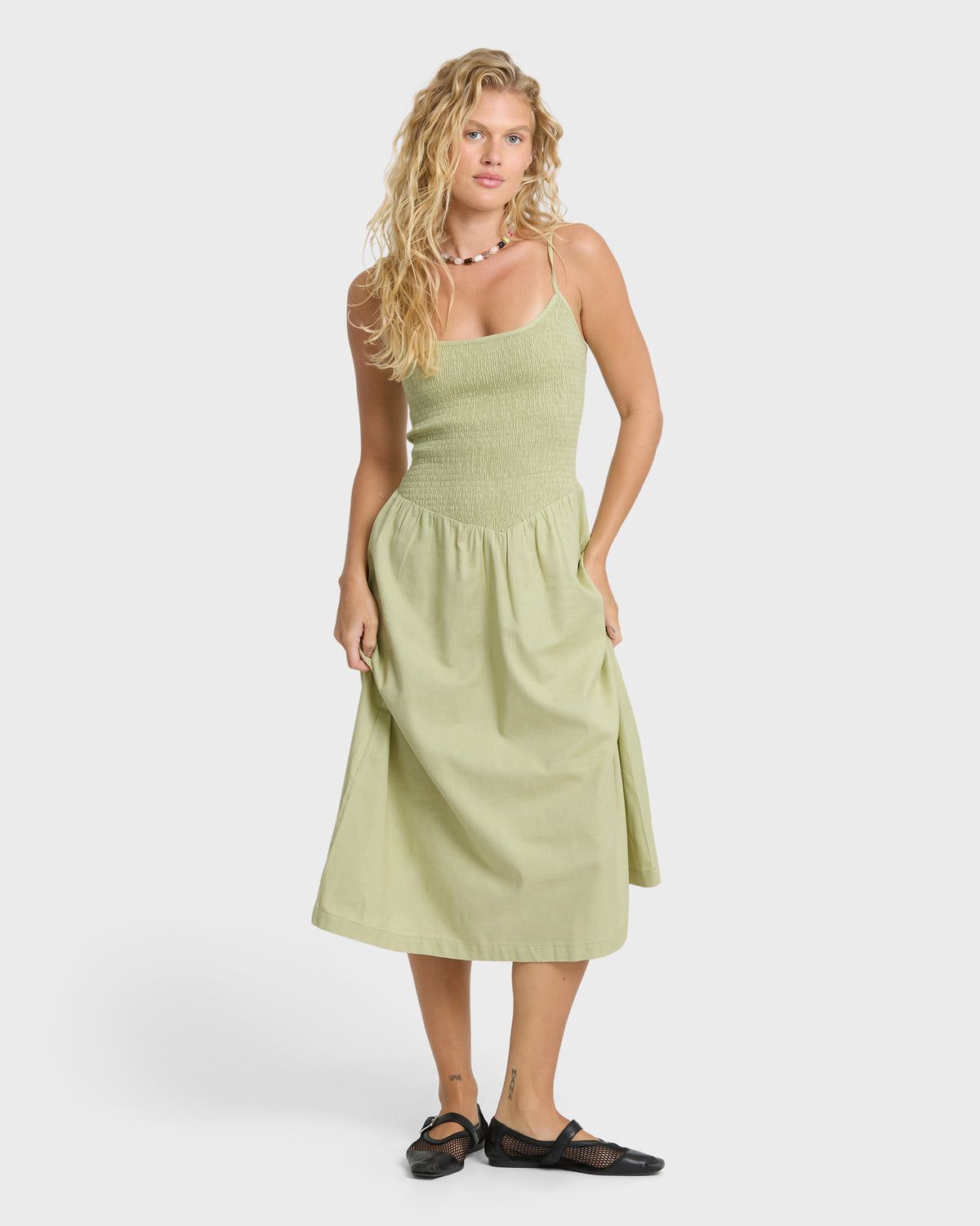 HIDDEN-COVE-MIDI-DRS-SMOKE-GREEN-1