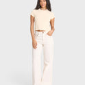 Free Fall Flare 5-Pocket Pants - Sea Salt
