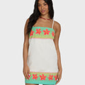 Sun Rays Mini Dress - Salt Crystal