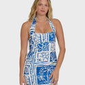Sea Glow Mini Dress - True Blue