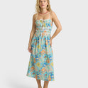 Palm Grove Midi Dress - Dream Blue