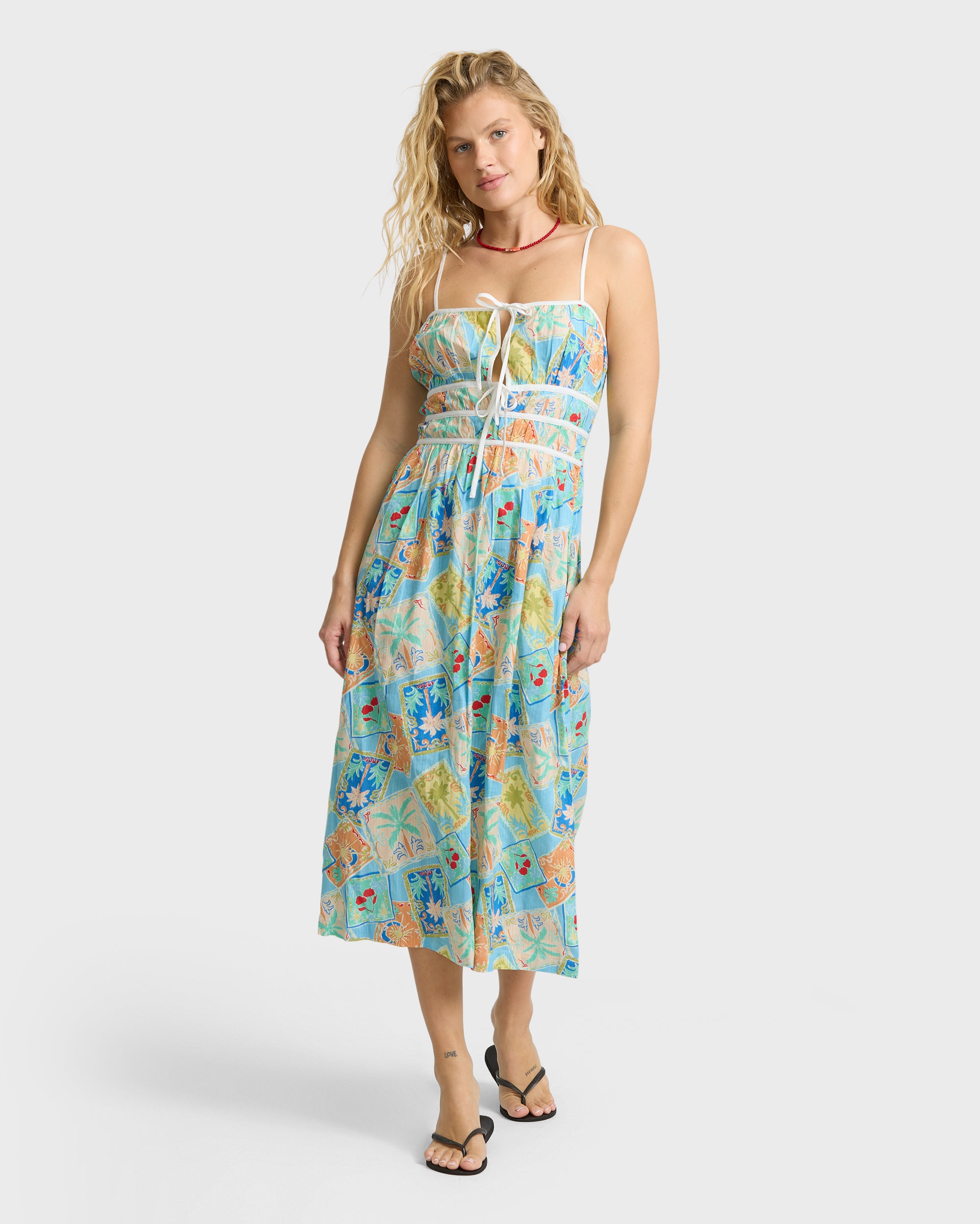 billabong midi dress Palm Grove - Dream Blue go piece for any zappos Olive Satin High Neck Size:19 LONG
