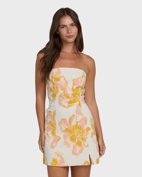 billabong dress Floral Trippin Mini - Salt Crystal 4