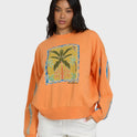 Palm Crewneck Sweatshirt - Tangerine