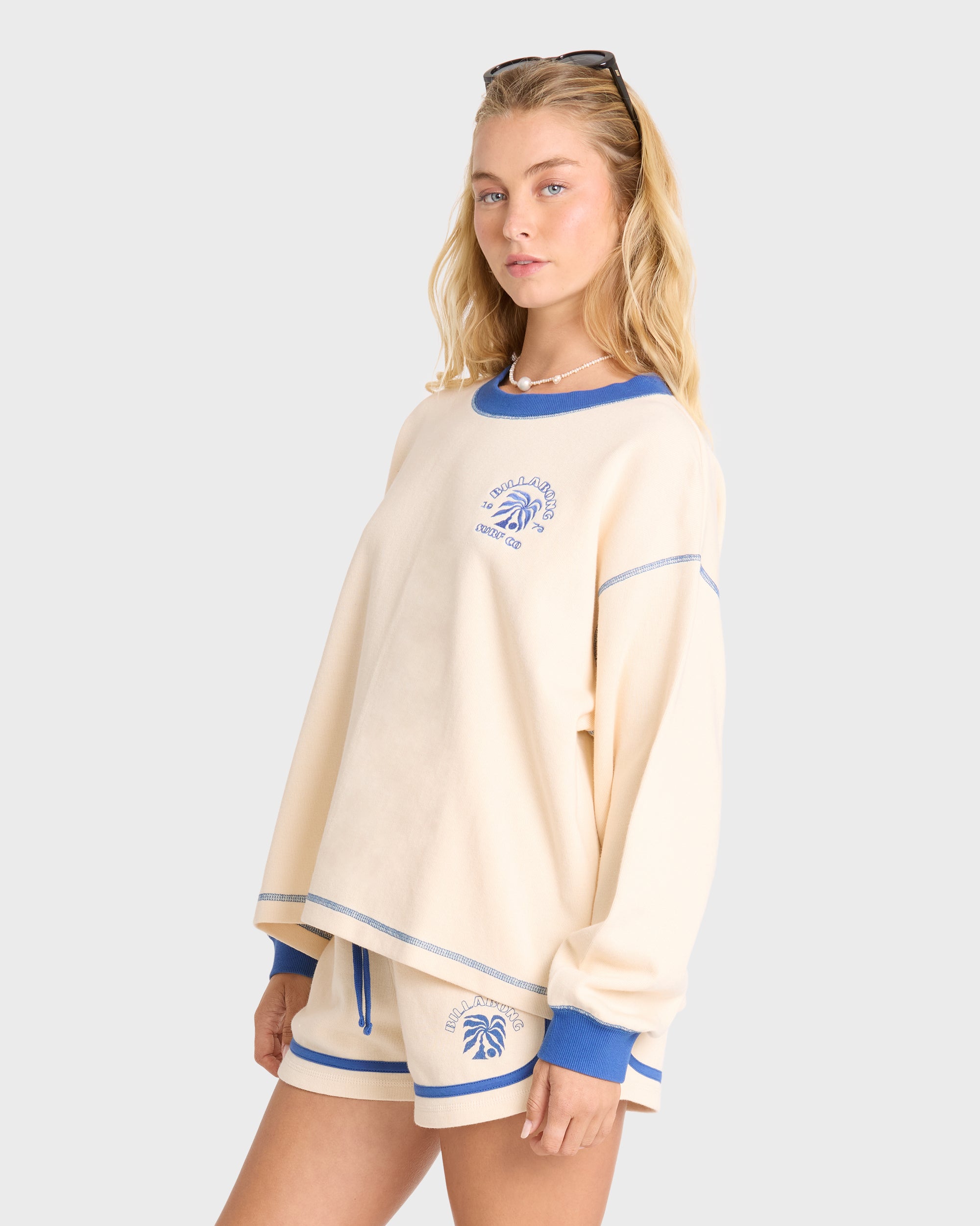 Back To It Crewneck Sweatshirt - White Cap | Billabong