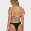 Tanlines Bound V Hike Bikini Bottoms - Black Pebble