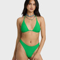 Tanlines Multi Triangle Bikini Top - Summer Green