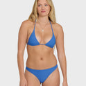 Tanlines Multi Triangle Bikini Top - True Blue