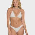 Summer High Triangle Bikini Top - Salt Crystal