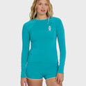 Sol Searcher 50 UPF Long Sleeve Rashguard - Bright Marine