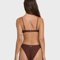 Twisted Tides Maui Bikini Bottoms - Espresso