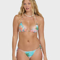 Paradise Sun Remi Triangle Bikini Top - Ocean Spray