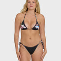Party Wave Multi Triangle Bikini Top - Black Pebble
