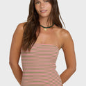 Summer Hi Yarn-Dyed Tully One Piece Swimsuit - Cedar