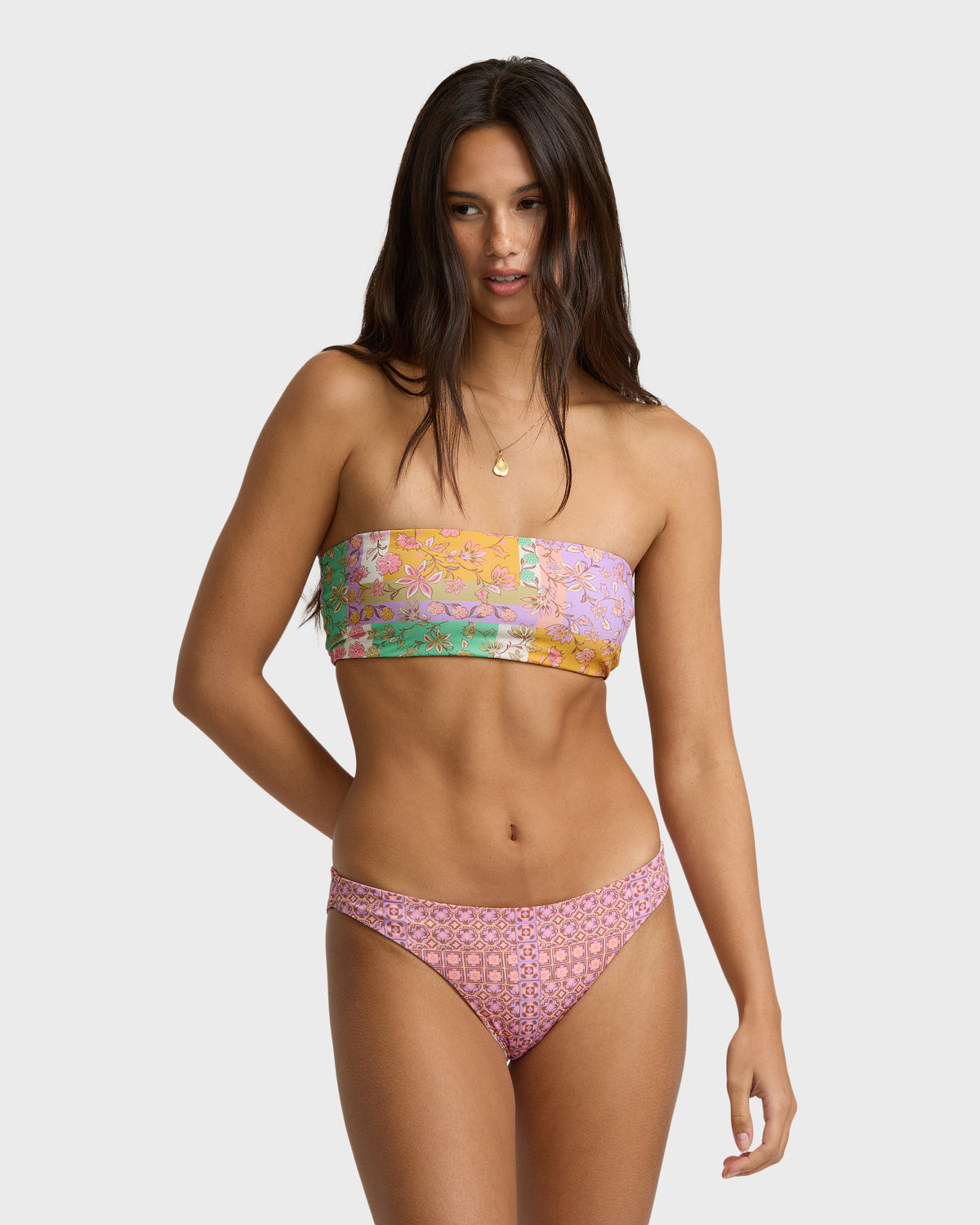 Dreamy Daze Tropic Reversible Bikini Bottoms - Sweet Lilac