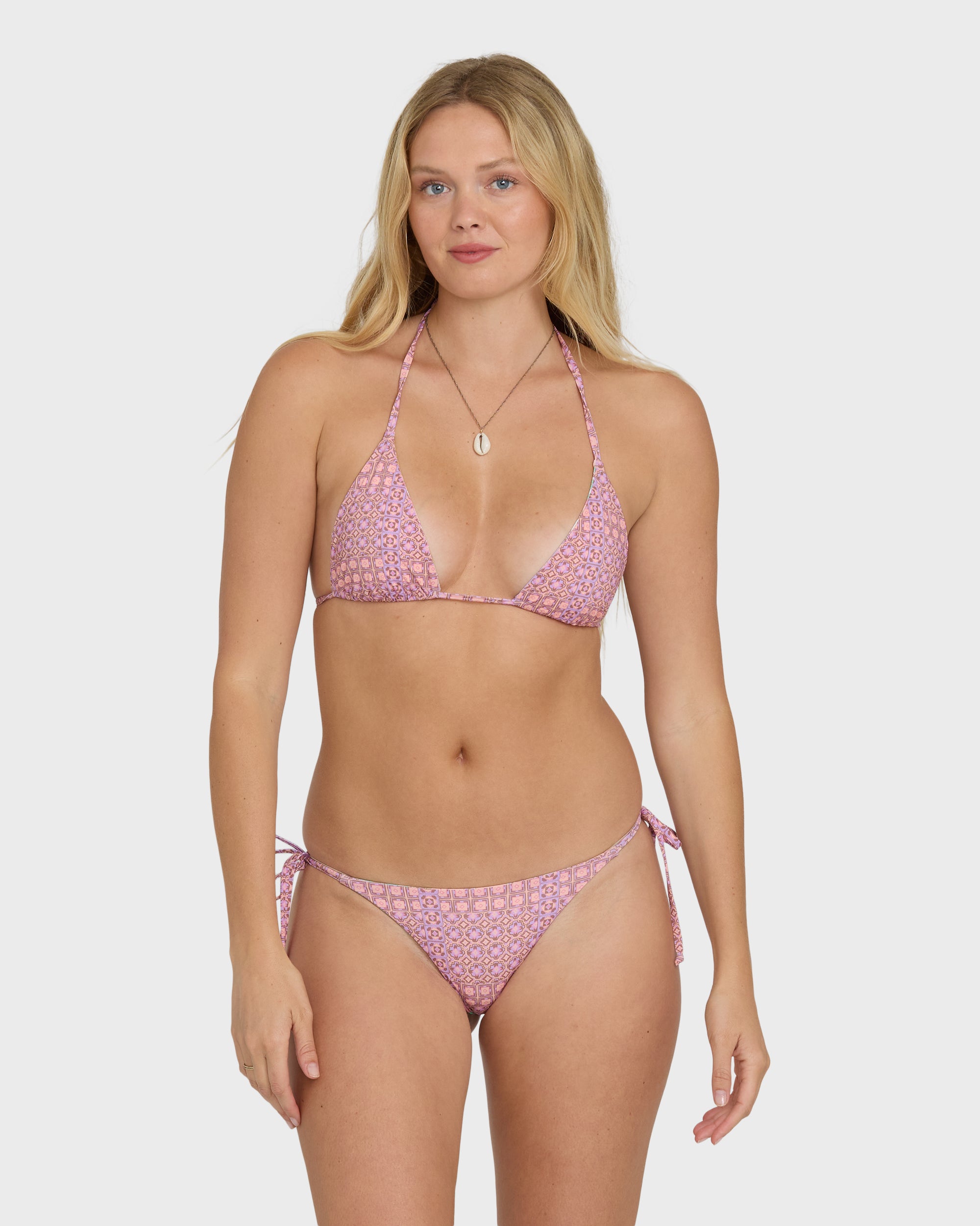 aquamarine　　　　　　　　　　　　　【極美品】BILLABONG Dreamy Daze Reversible Triangle Bikini Top - Sweet Lilac | Billabong
