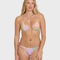 Dreamy Daze Reversible Triangle Bikini Top - Sweet Lilac