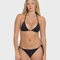 Eye On You Remi Triangle Bikini Top - Black Pebble