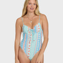 Picnic Ella Hawaii One-Piece Swimsuit - Dream Blue