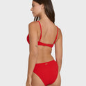Rising Tide Bondi Medium Bikini Bottoms - Fiesta Red